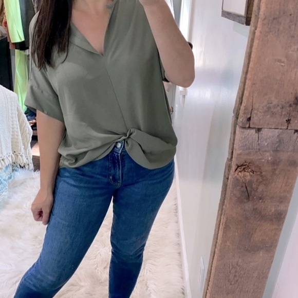 Zenana Premium top olive green size large - Picture 1 of 5